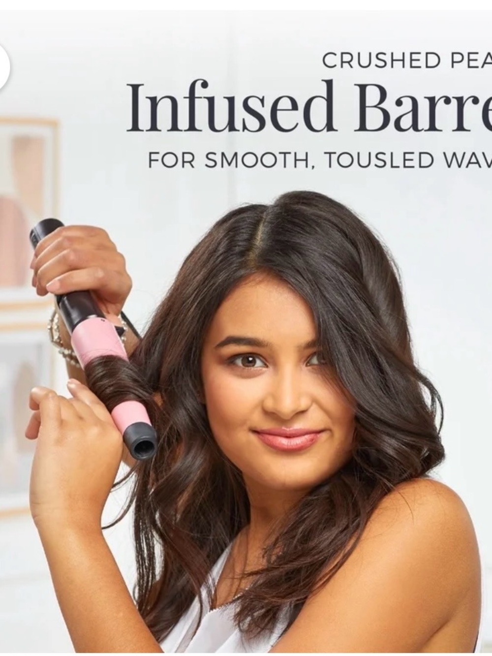 Remington Pink and Black Infused Barrel Curling Wand